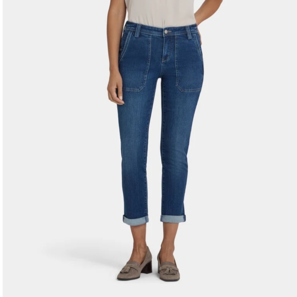 NYDJ Margot Vintage Lapus Girlfriend Jeans Sz 12P